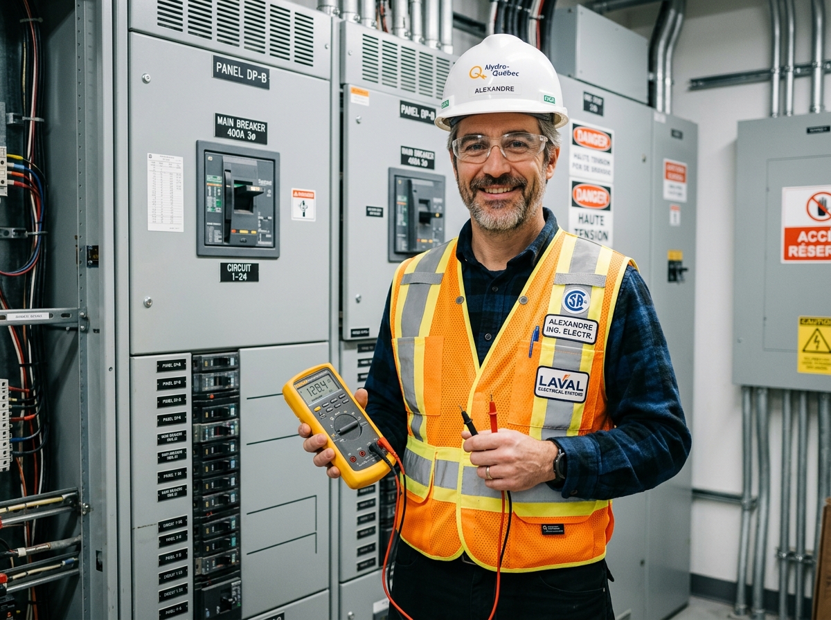 Alexandre Tremblay ingénieur électrique certifié à Laval