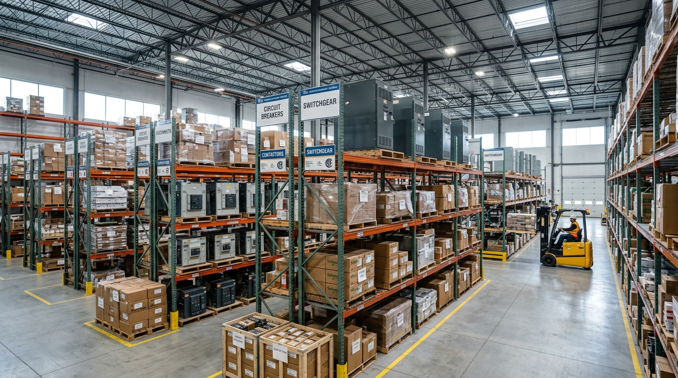 Centre de distribution et inventaire de disjoncteurs industriels à Laval