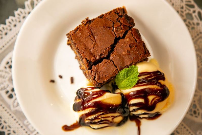 Brownie con Helado
